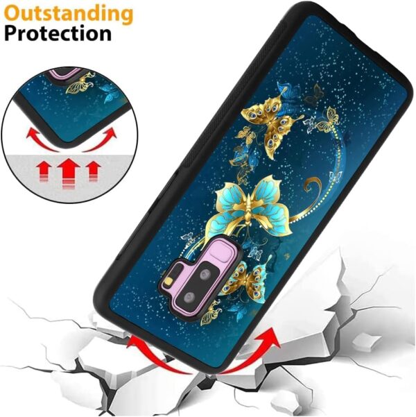 161 KC Samsung Galaxy S9 Plus Case - Blue Butterfly Design - Image 2