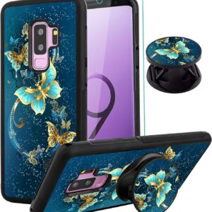 161 KC Samsung Galaxy S9 Plus Case - Blue Butterfly Design