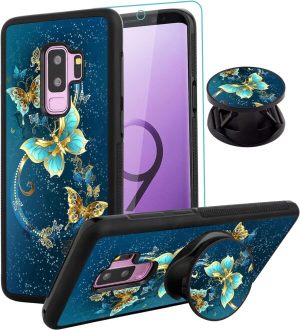 161 KC Samsung Galaxy S9 Plus Case - Blue Butterfly Design