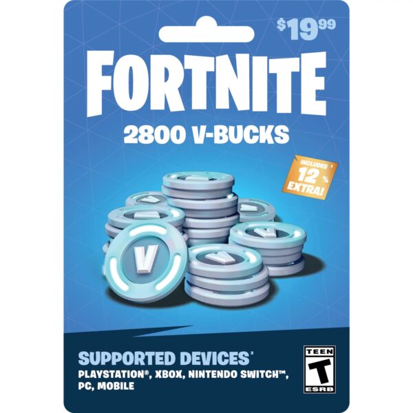 2,800 Fortnite V-Bucks