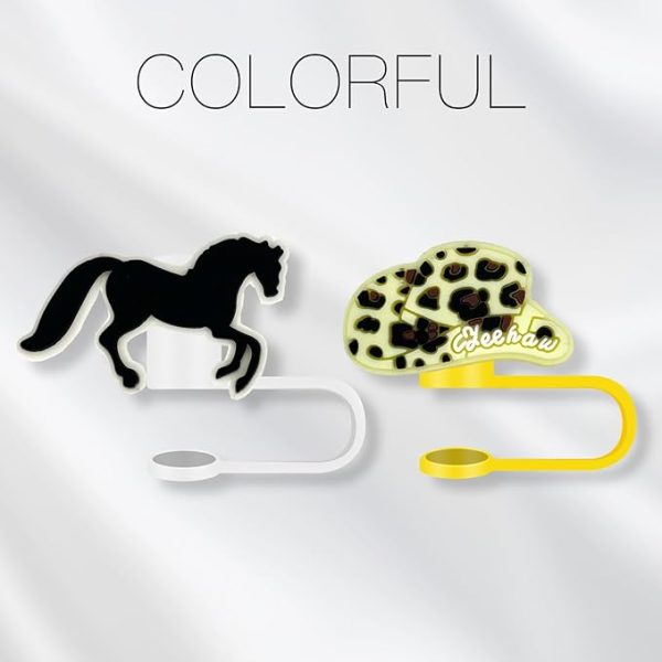 8Pcs Cowgirl Straw Cover for Cup - Image 4